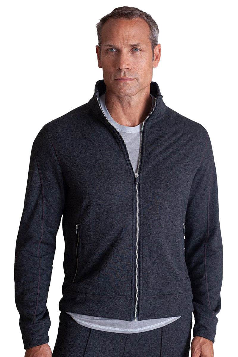 Brown Merino Baseball Zip Cardigan – Davelle Clothiers