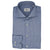 Blue Micro Patterned Fitted Body Shirt